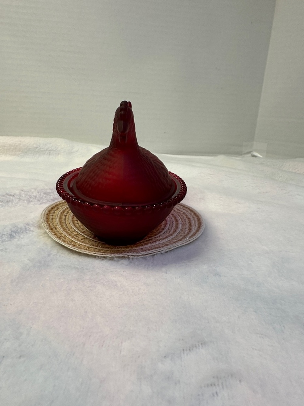 Decorative Red Hen Covered Dish - Classic Kitchen Accent
